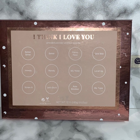 I Think I Love You COLOURPOP 12-PAN PRESSED POWDER SHADOW PALETTE - Picture 7 of 13
